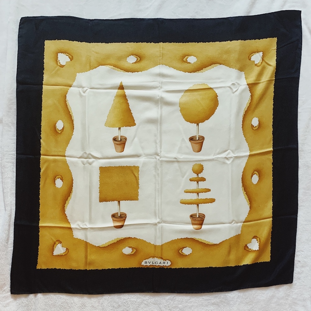 RARE TOPIARY BULGARI  SCARF BY DAVIDE PIZZAGONI